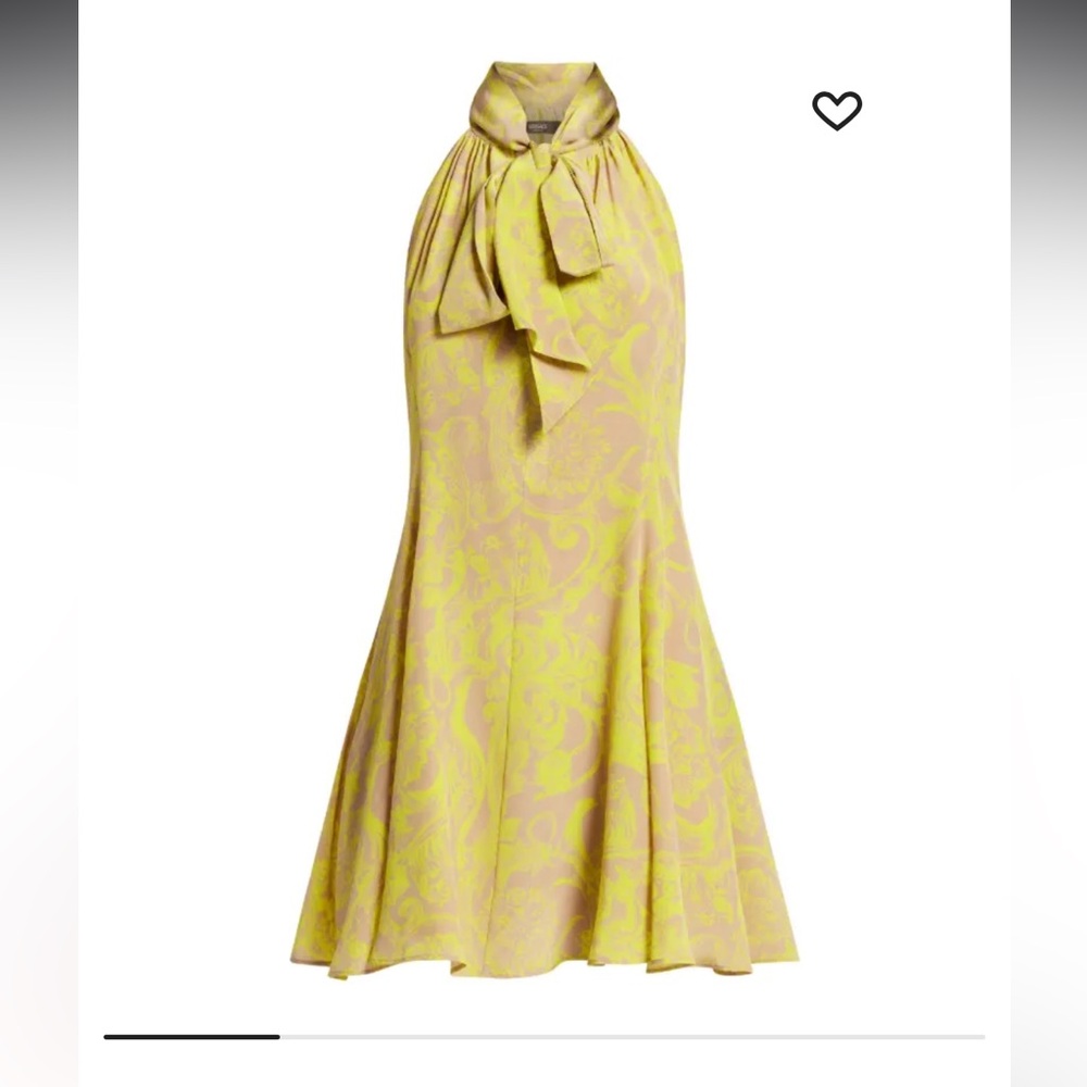 Versace Yellow and Brown Dress - Picture 2 of 11